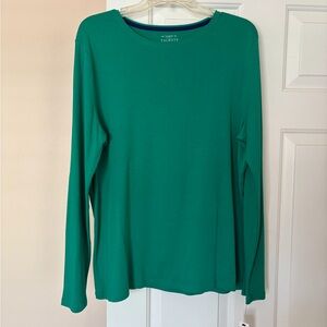 Talbots Women's Green Long Sleeve Top